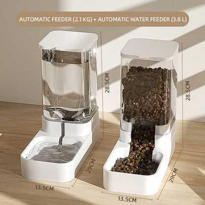 Pet Feeder Automatic Storage Bowl