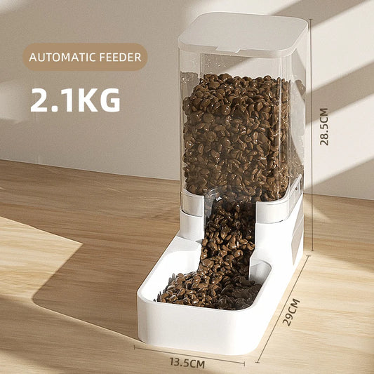 Pet Feeder Automatic Storage Bowl