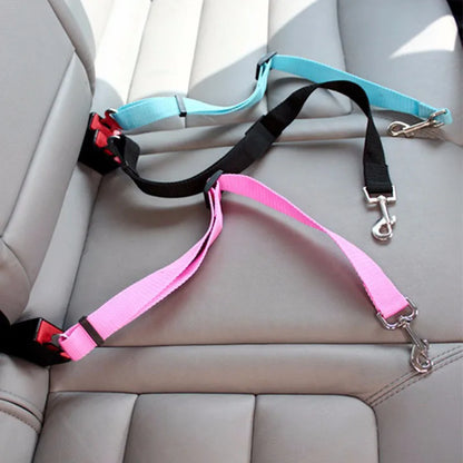 Adjustable Pet Car Seat Belt & Harness